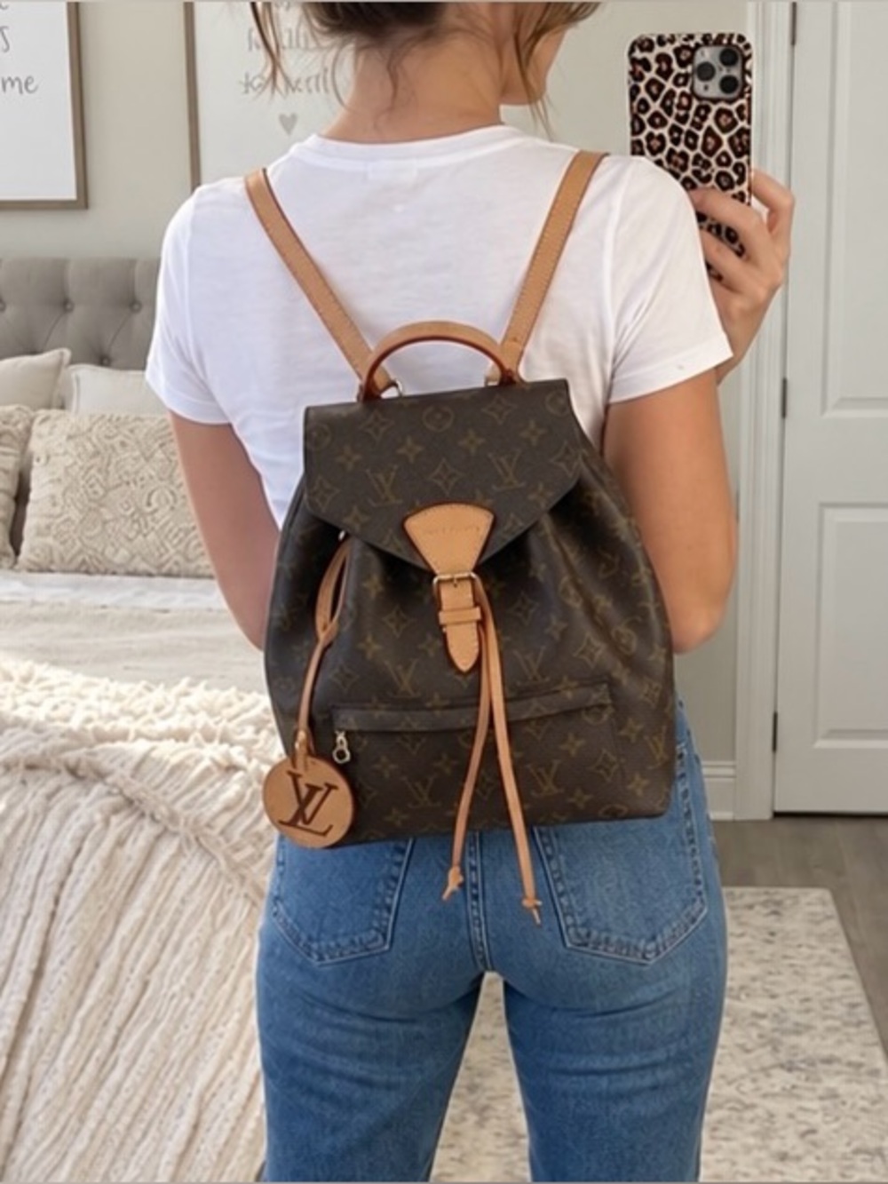 Monogram Backpack in Brown